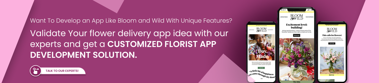 get a customized florist app development solution