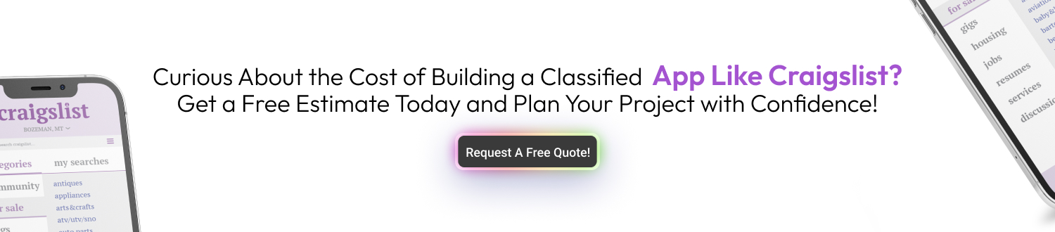 CTA 1 Develop a Classified App Like Craigslist
