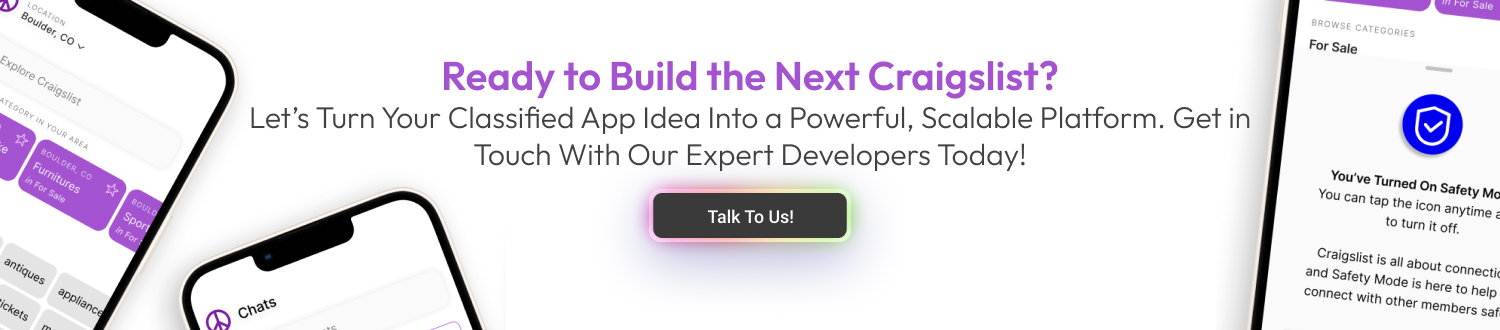 CTA Develop a Classified App Like Craigslist