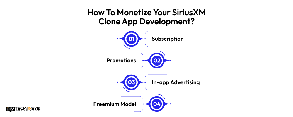 How To Monetize Your SiriusXM Clone App Development
