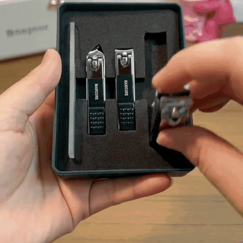 No-Splash Nail Clippers GIF