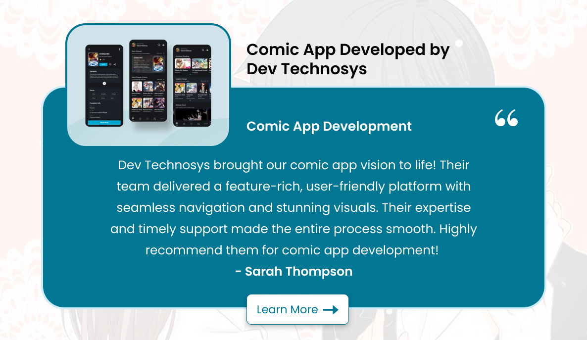 Testimonial Develop an App Like MangaToon