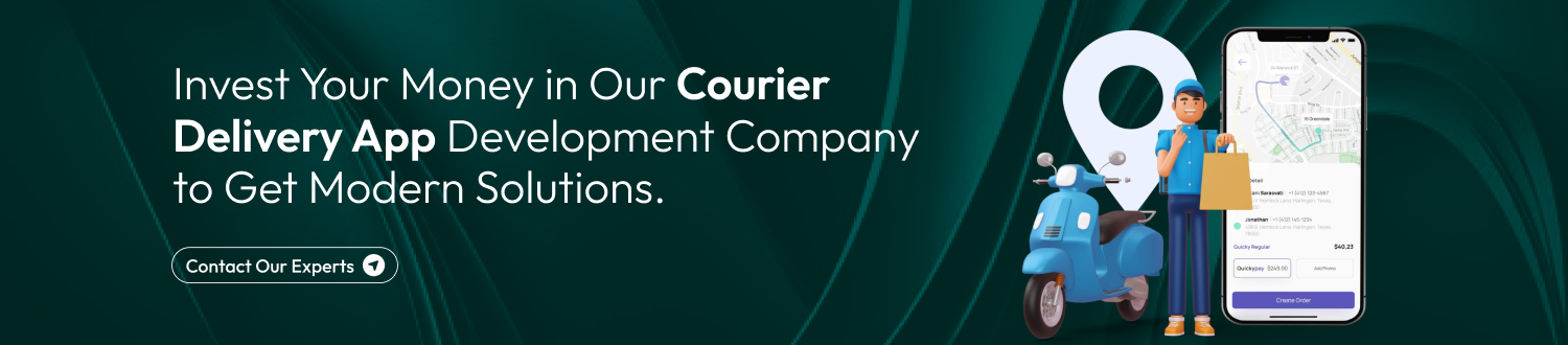 courier delivery application cta
