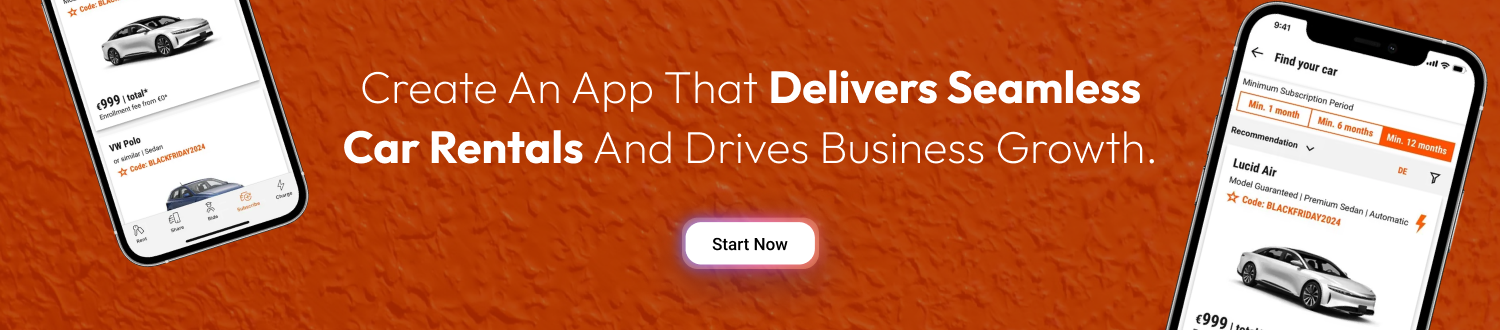 Create an app that delivers seamless car rentals