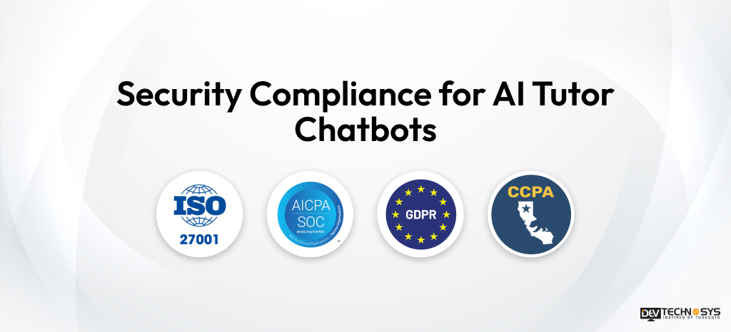 How to Build AI Tutor Chatbot: Cost and Features Dev Technosys Security Compliance for AI Tutor Chatbots