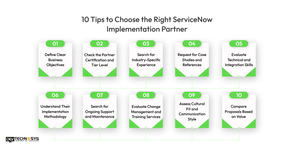 10 Tips to Choose the Right ServiceNow Implementation Partner