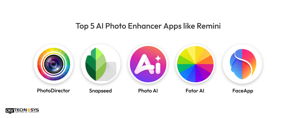 Top 5 AI Photo Enhancer Apps like Remini