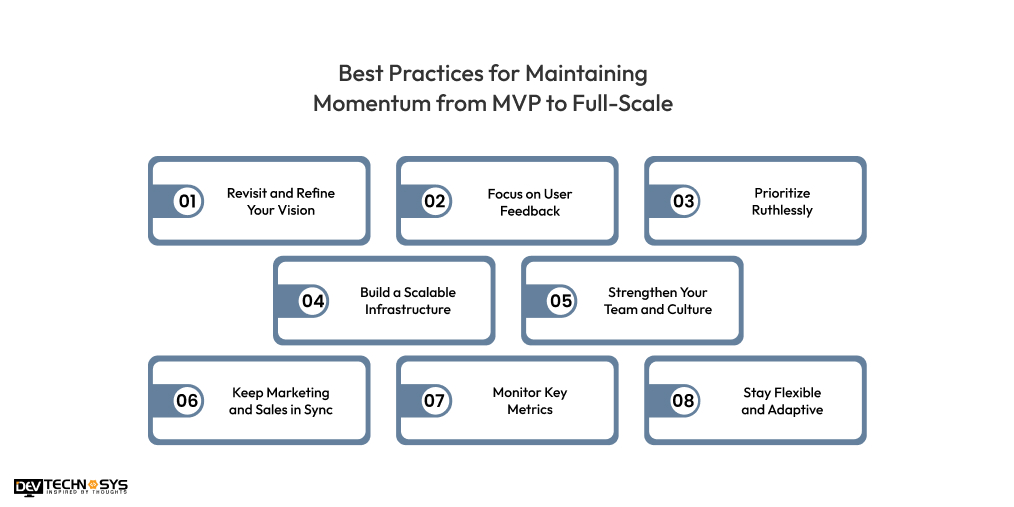 Best Practices for Maintaining Momentum from MVP to Full-Scale