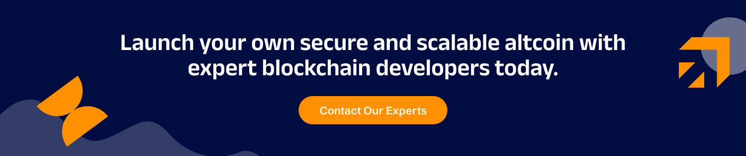 CTA Launch your own secure and scalable altcoin with expert blockchain developers
