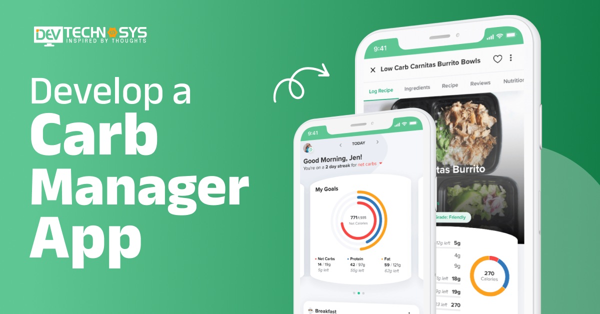 Develop a Carb Manager App