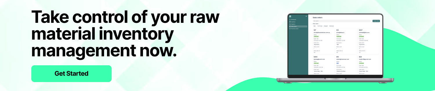 Raw Material Inventory Management Software Development CTA 1