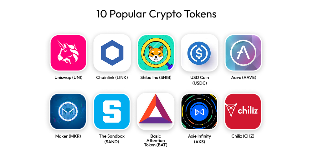 10 Popular Crypto Tokens