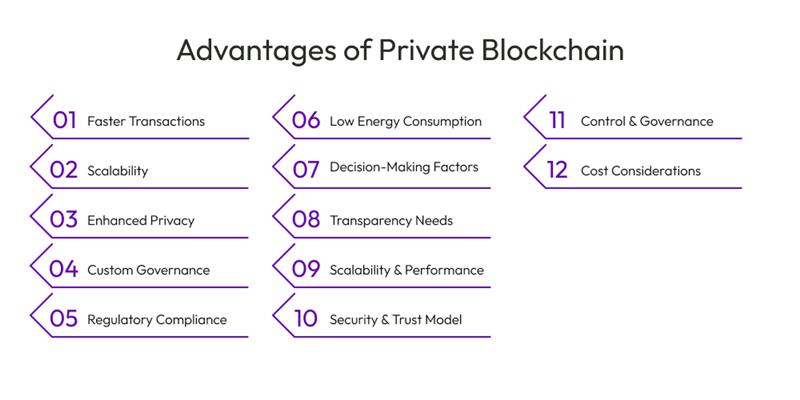 Advantages of Private Blockchain