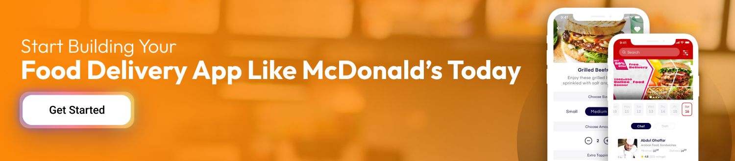 Build A Food Delivery App Like McDonald’s CTA