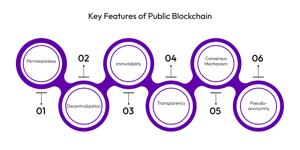 Key Features of Public Blockchain