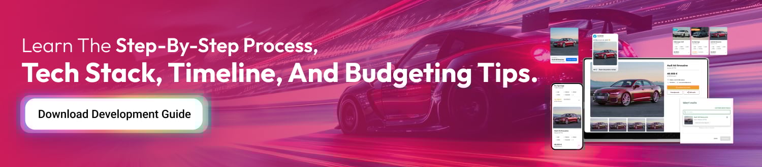 build A Car Listing website Like DubiCars CTA