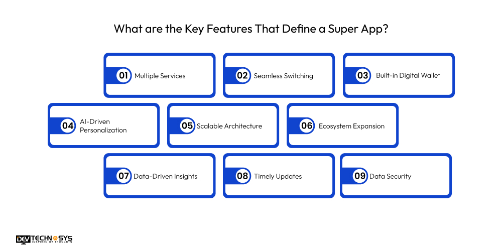 What are the Key Features That Define a Super App