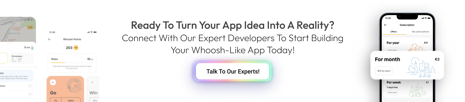 CTA Build an App Like Whoosh