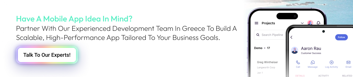 CTA Mobile App Development Cost In Greece