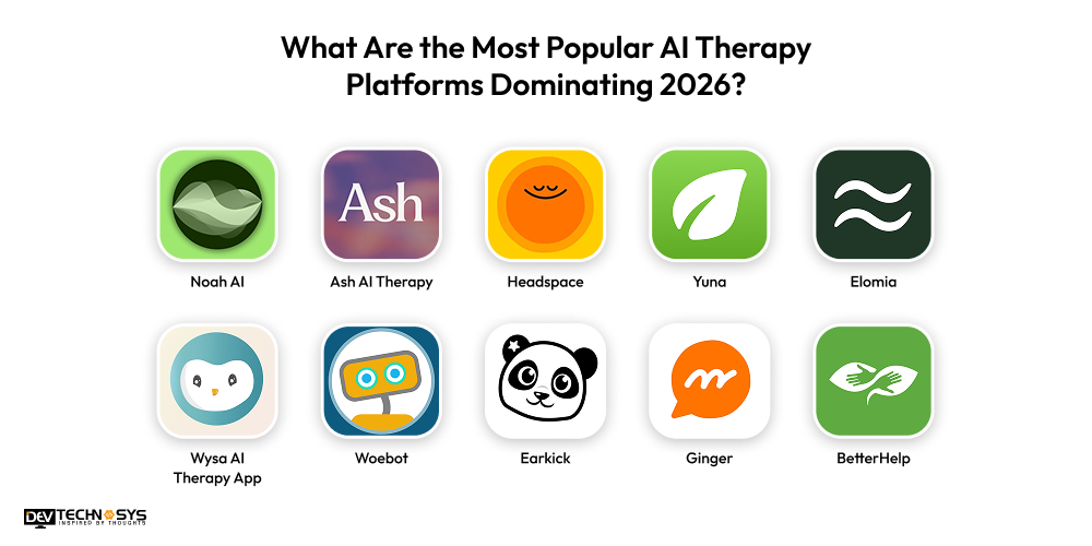 What Are the Most Popular AI Therapy Platforms Dominating