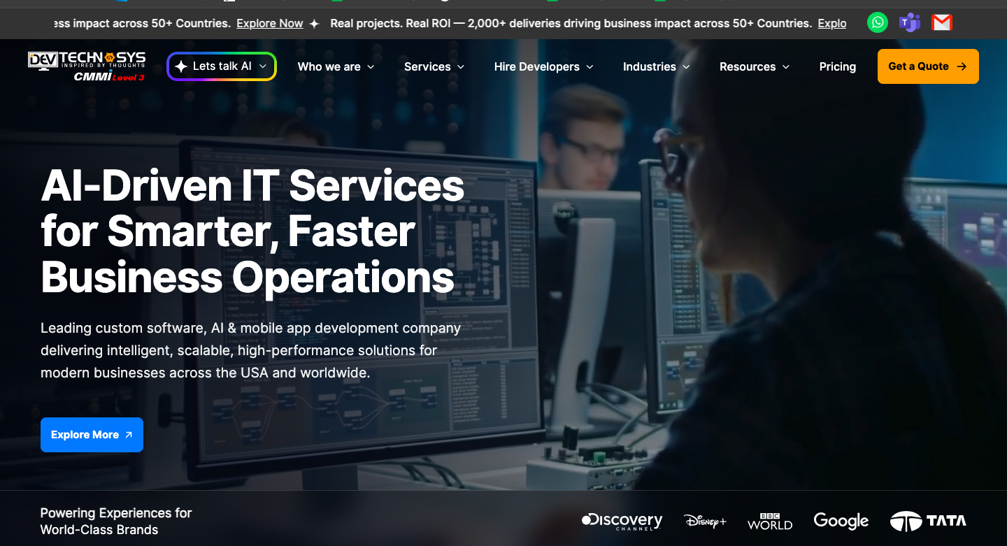 dev technosys latest