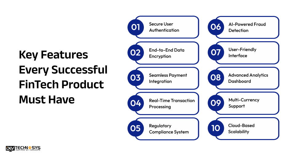 How to Build a FinTech Product from Scratch in 2026 Dev Technosys Key Features Every Successful FinTech Product Must Have