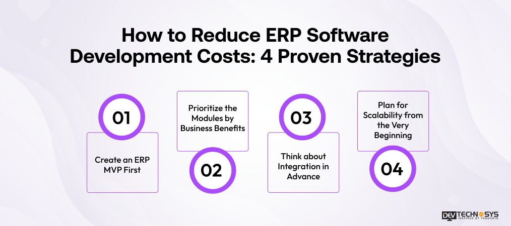 How to reduce ERP Software Development costs