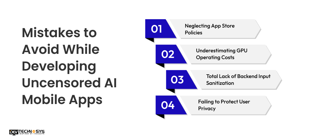Mistakes to Avoid While Developing Uncensored AI Mobile Apps