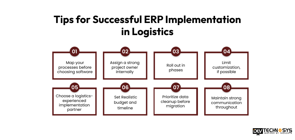 Why ERP Implementations Keep Failing in Logistics (And It's Rarely the Software) Dev Technosys Tips for Successful ERP Implementation in Logistics