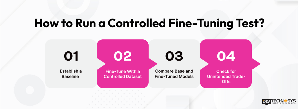 How to run controlled fine tuning test